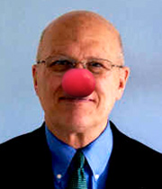 Don Moore, clowning around